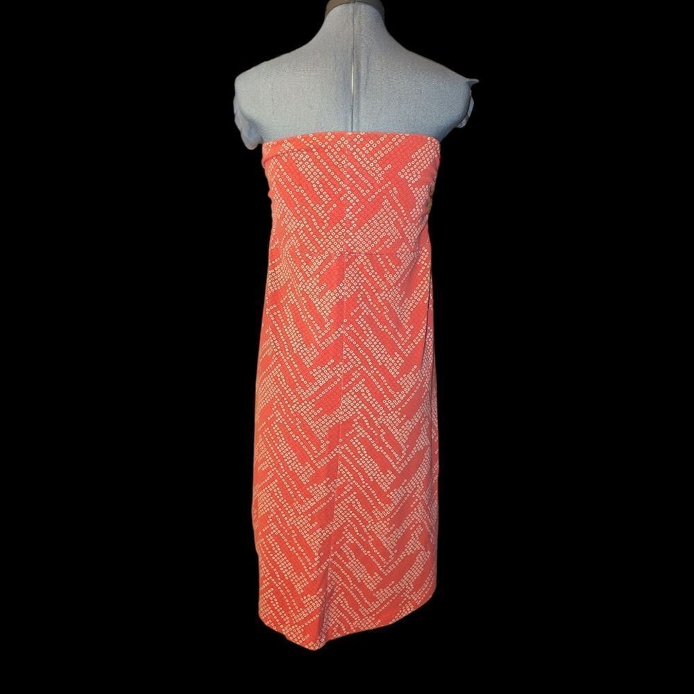 Eddie Bauer red and white geometric print dress size medium - Picture 8 of 8